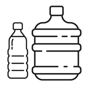 bottle size comparison diagram for packaging assessment