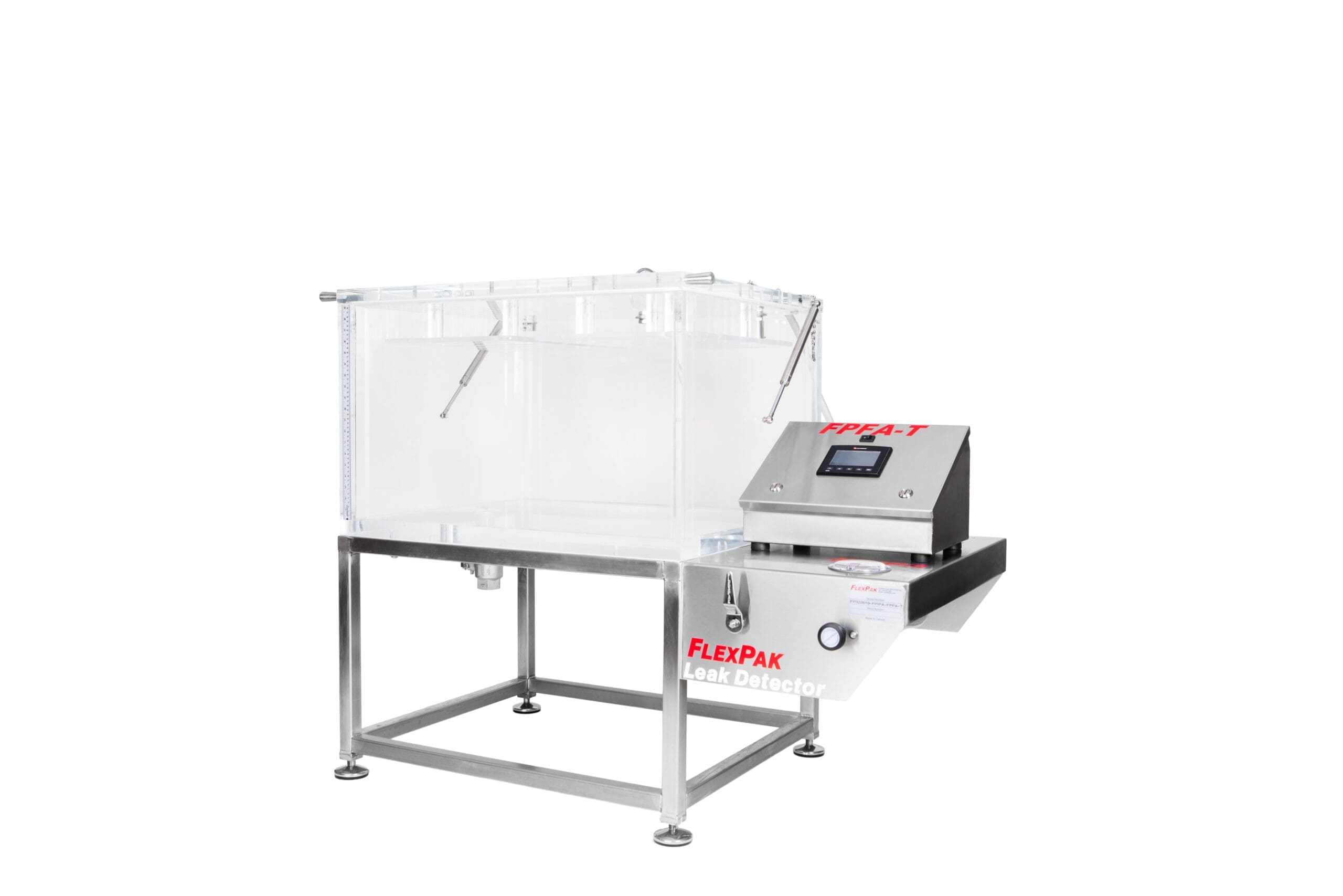 Leak detection equipment with stainless steel chamber